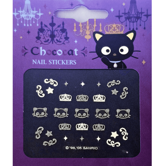 Silver Chococat Face 3D Nail Decal