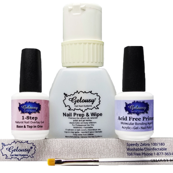 Gelousy 1-step soft nail gel for UV LED gel polish or gel manicures and pedicures
