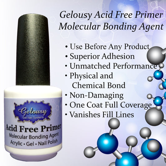 Premium Acid Free Primer for Stronger Adhesion - 0.5 oz - Made in the USA - Gel, Acrylic, Polish