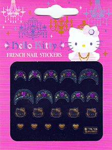 Hello Kitty Pink and Gold 3D Nail Decal